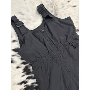 Kids Black Snow Ski Bibs SNOZU Insulated Glacier Shield  size 5